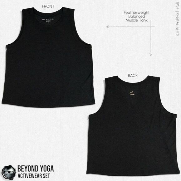 BEYOND YOGA SPACEDYE SET: BALANCED MUSCLE TEE + FULL LENGTH LEGGINGS SIZE SMALL - Picture 2 of 16